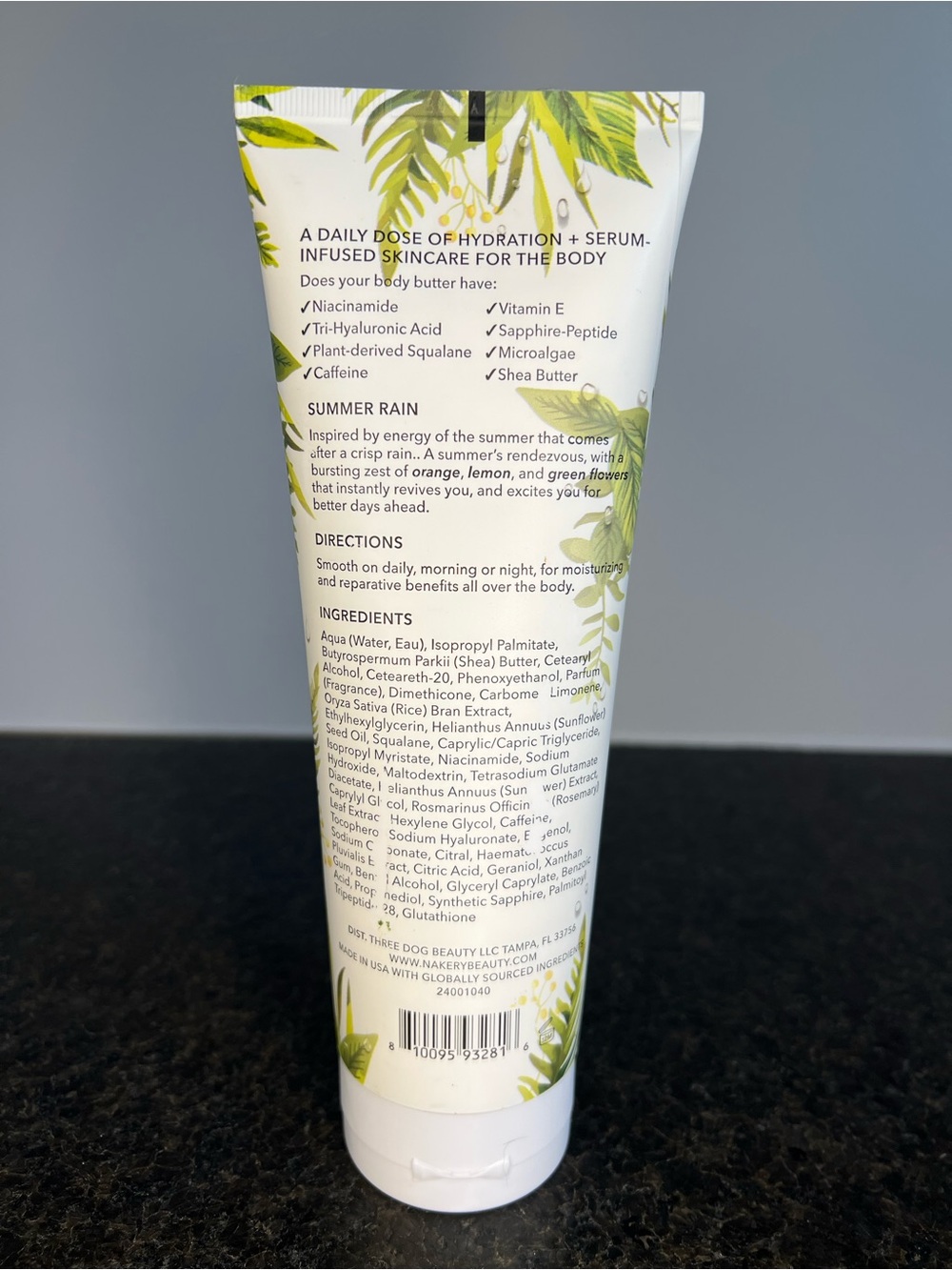 Nakery Beauty SkinToning Body Butter (Summer Rain) 10 Fl Oz - BRAND NEW SEALED - Picture 2 of 6